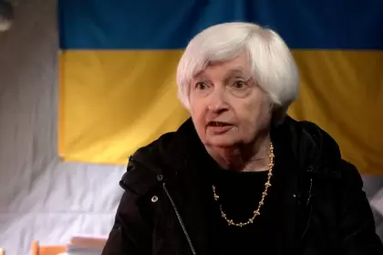 Janet Yellen visitó Ucrania y prometió más ayuda