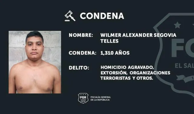 Condenaron a 1.310 años de cárcel a un hombre en El Salvador: cuántos asesinatos cometió