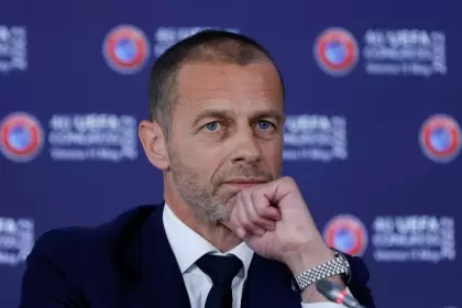 Ceferin, de 55 años, llegó a la presidencia de la UEFA en 2016 tras la suspensión del ex futbolista francés Michel Platini
