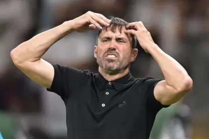 El "Chacho" expresó su molestia tras perder en el debut de Copa Libertadores como local ante Libertad de Paraguay
