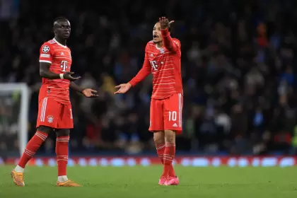 Mané y Sané discutieron luego del partido de cuartos de final de Champions League