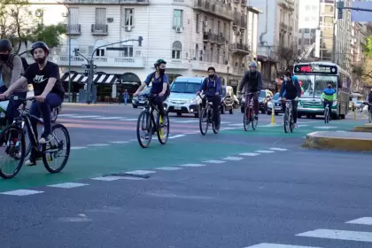 La Ciudad de Buenos Aires tiene una amplia red de ciclovías.
