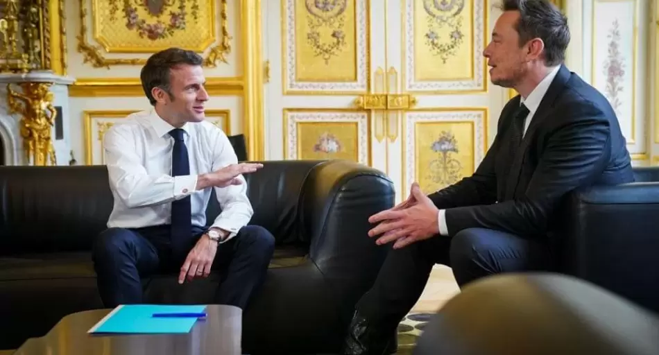 Macron intenta convencer a Elon Musk y sus pares - El Economista