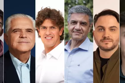 De izquierda a derecha: Pedro Rosemblat, Ricardo López Murphy, Martín Lousteau, Jorge Macri, Ramiro Marra y Roberto García Moritán.