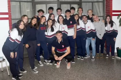 El emotivo recibimiento a Jernimo Domina en el colegio tras marcar su primer gol con Unin en Primera