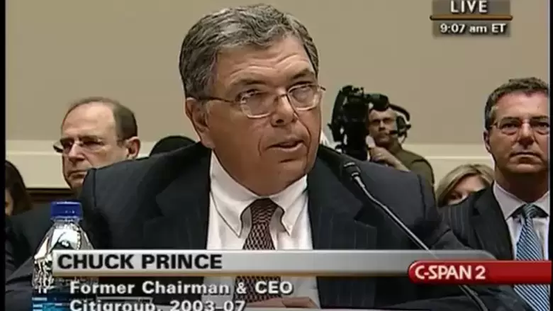 Charles Prince, CEO del gigante bancario Citigroup