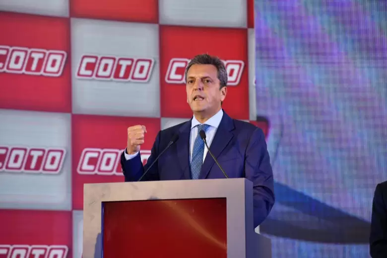sergio massa anuncio inversion nacional coto