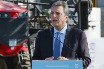 Sergio Massa en la inauguración de la primera planta renovable de aceite de soja.