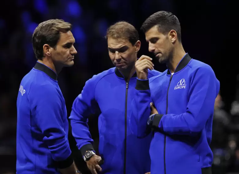 Federer, Nadal y Djokovic compartieron equipo en la Laver Cup