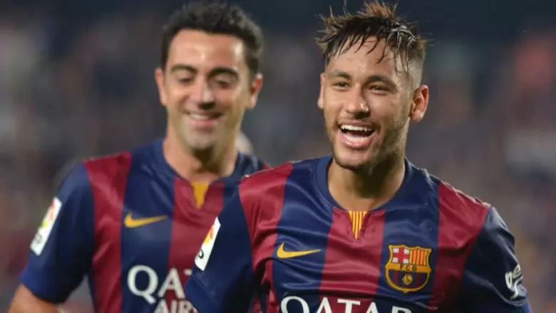 Xavi Hernndez y Neymar compartieron equipo en Barcelona