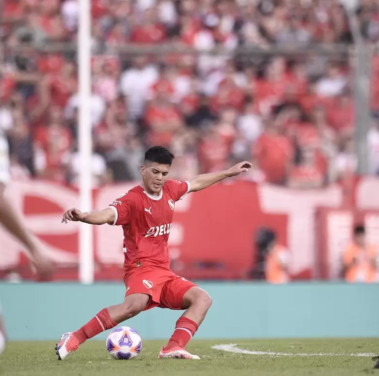 Sergio Ortiz fue una de las figuras de Independiente en el partido ante Gimnasia de La Plata