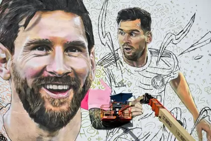 Un mural gigante con la cara de Lionel Messi le dará la bienvenida a Miami