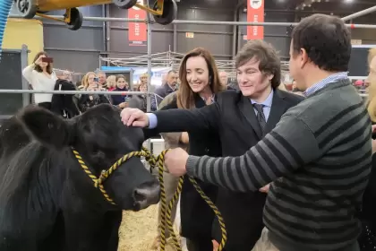 "Hoy hay una presión fiscal del 70% sobre el campo", dijo Milei