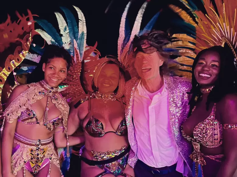 Mick Jagger, el 1° de enero de 2023