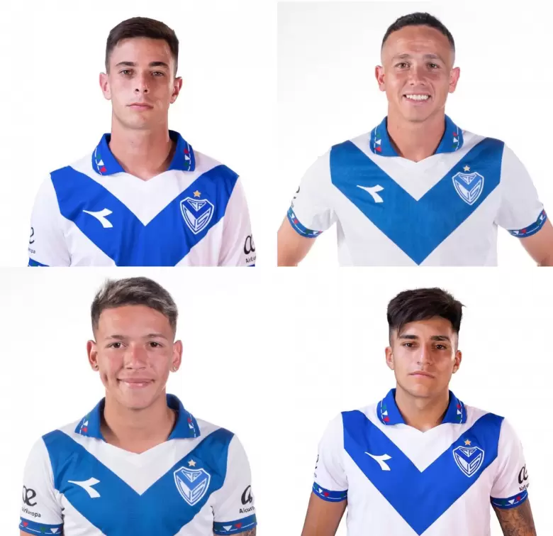 Valentn Gmez, Leonardo Jara, Gianluca Prestianni y Santiago Castro fueron los futbolistas por parte de la barra de Vlez