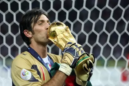 Buffon salió campeón del mundo con Italia en 2006