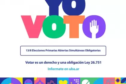 UBA lanzó la campaña "Yo voto" para fomentar la participación al cumplirse 40 años de democracia