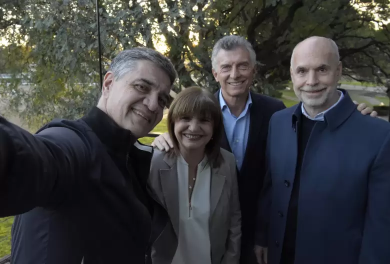 Jorge Macri, Patricia Bullrich, Mauricio Macri y Horacio Rodríguez Larreta.