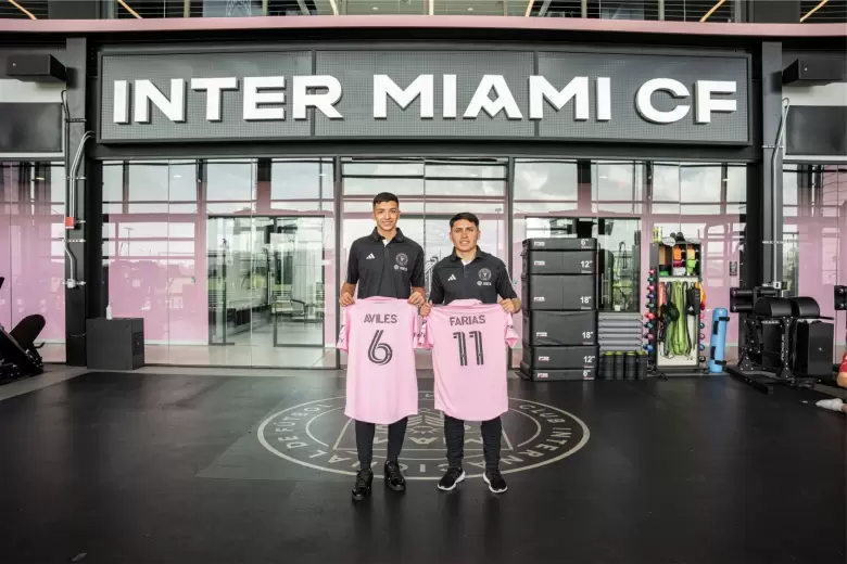Tomás Avilés y Facundo Farías fueron presentados en Inter Miami