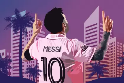 Lionel Messi, muy a gusto en Miami