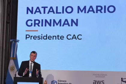 El presidente de la Cámara Argentina de Comercio y Servicios (CAC), Natalio Mario Grinman