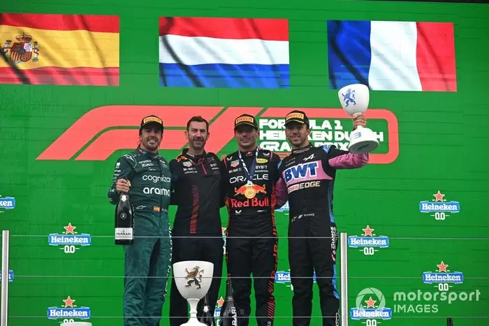 El bicampeón mundial Max Verstappen viene de imponerse en el GP de Países Bajos por delante del español Fernando Alonso y el francés Pierre Gasly