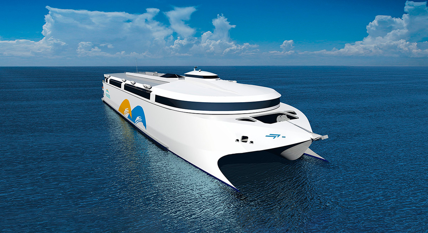 Así es el nuevo ferry eléctrico de Buquebus, el más grande del mundo en