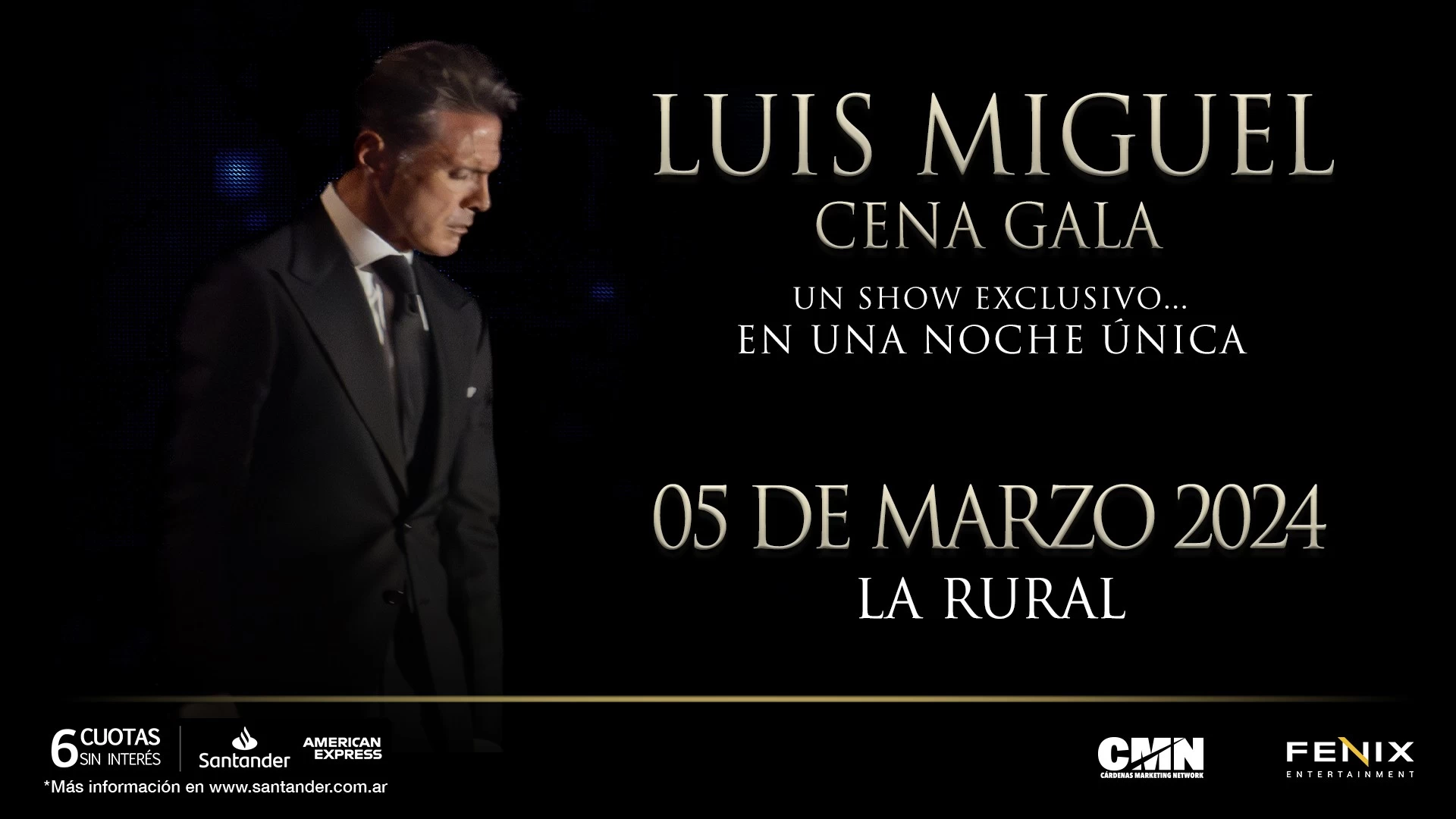 Luis Miguel ofrecerá un show para 2.200 personas en La Rural: las entradas arrancan en $770.000