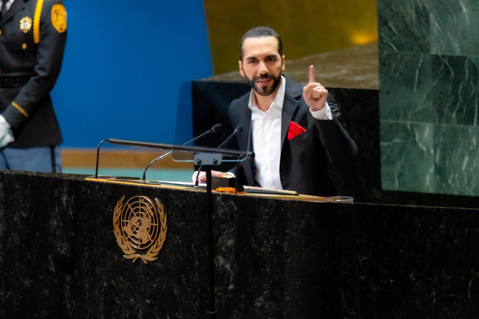 Bukele en la ONU:  "El Salvador compite con Canadá por ser la nación más segura del continente"