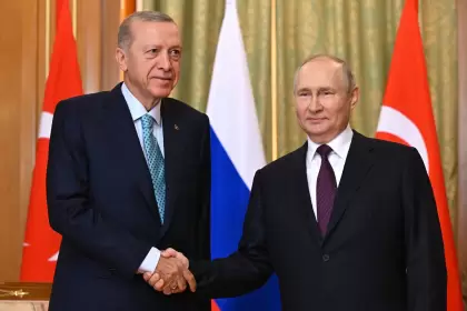 Erdogan se reunió con Vladimir Putin en Rusia