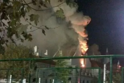 Se incendi el club GEBA en Palermo