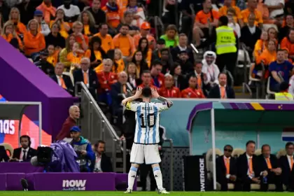 En el partido ante Países Bajos, Messi gritó su gol a lo "Topo Gigio" de cara al banco de los suplentes