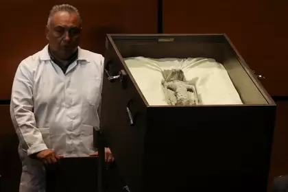 Científicos revelan cadáveres de 'alienígenas momificados' ante el Congreso de México