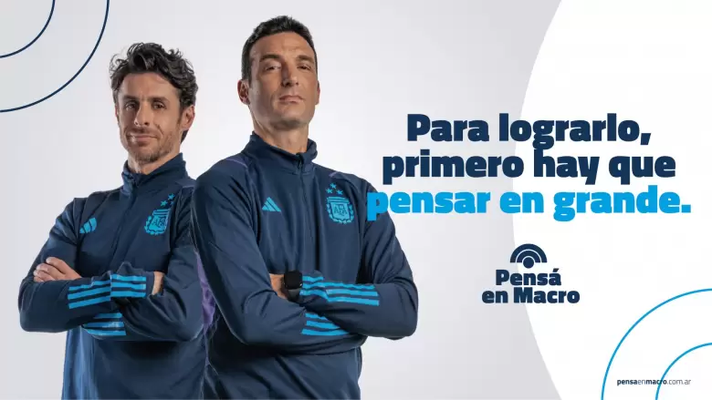Banco Macro lanz una nueva publicidad con Lionel Scaloni y Pablo Aimar como protagonistas