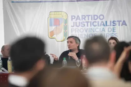 Máximo Kirchner en la ciudad de La Plata.