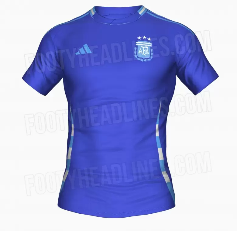 Así sería la camiseta suplente de la Selección Argentina para la Copa América 2024