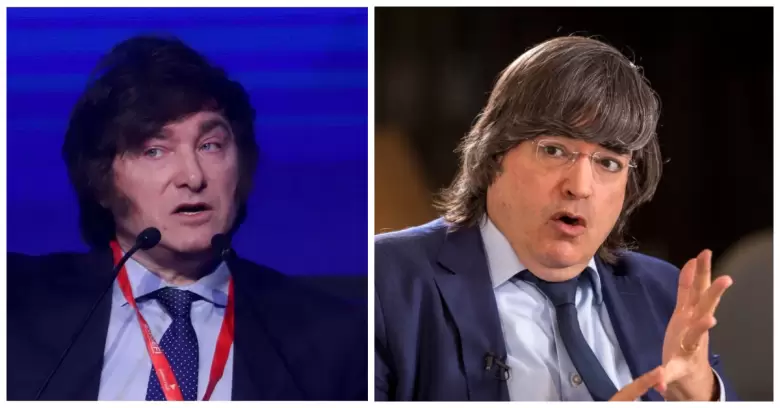 Javier Milei y Jaime Bayly
