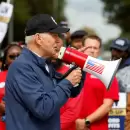 El "sindicalista" Biden  se uni a una huelga