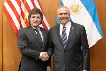 "Gracias, Diputado Milei, por esta interesante conversación sobre Argentina y EE.UU.", dijo Stanley