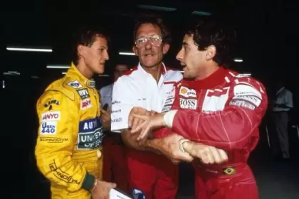 Michael Schumacher y Ayrton Senna figuran en la lista de los mejores piloto de la historia de la F1