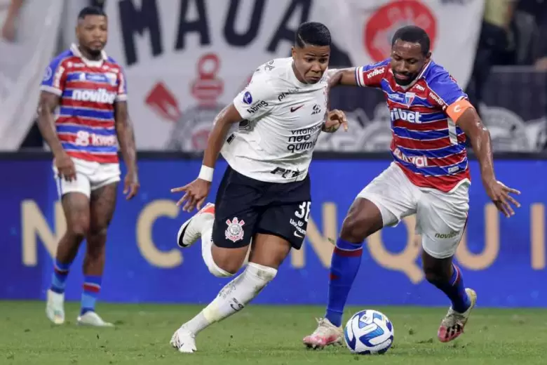 Fortaleza y Corinthians empataron 1 a 1 en el partido de ida de las semifinales de la Copa Sudamericana