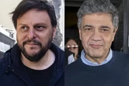 El candidato de UxP, Leandro Santoro, y el de JxC, Jorge Macri.