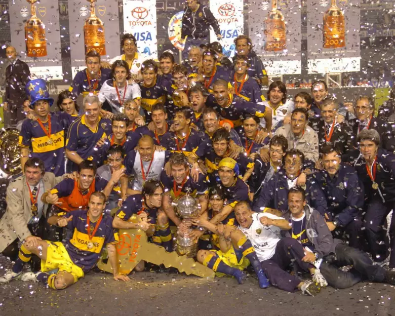 Boca levant su ltima Copa Libertadores en 2007, de la mano de Juan Romn Riquelme y Martn Palermo