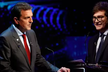 Sergio Massa y Javier Milei, enfrentados en el balotaje de 2023