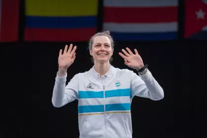 Di Tella ganó la medalla dorada de esgrima en Santiago 2023