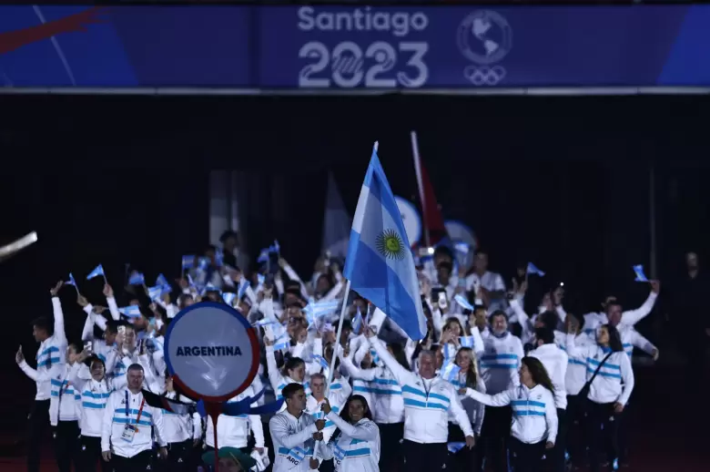 La delegacin argentina en los Juegos Panamericanos Santiago 2023