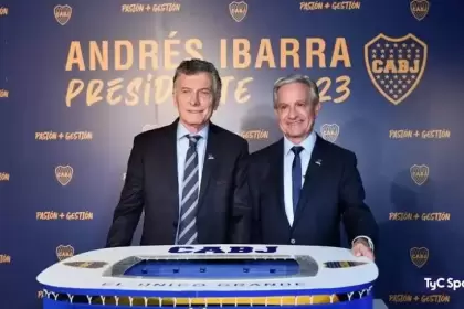 Mauricio Macri junto a Andrs Ibarra.