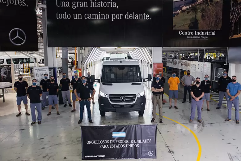 Mercedes-Benz Argentina retomó a fin de 2020 -en plena pandemia- la exportación de Sprinter hacia EE.UU.