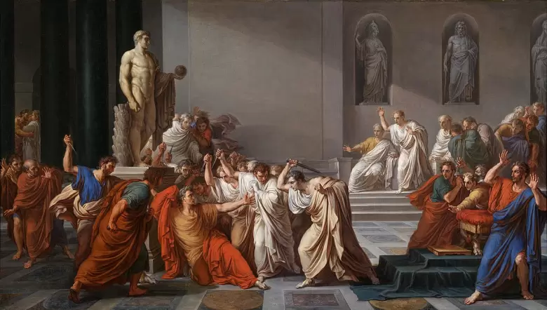 La muerte de Csar (1798), de Vincenzo Camuccini.