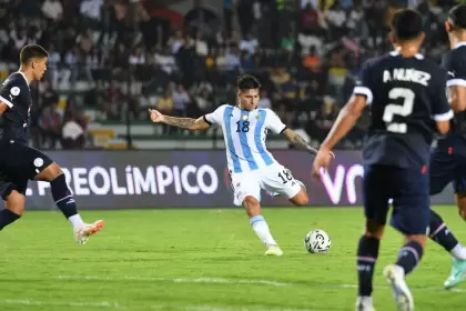 Argentina empató con Paraguay en su debut en el Preolímpico Sudamericano Sub-23